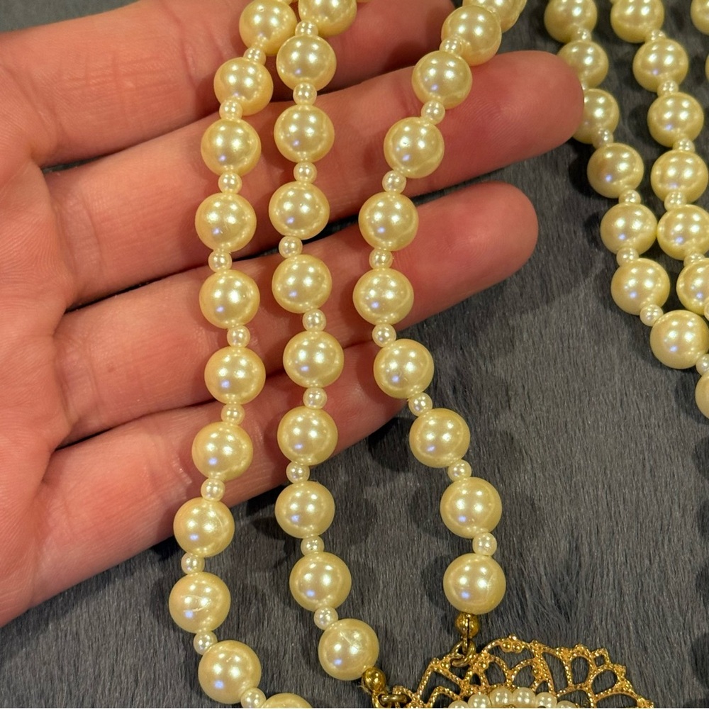 RARE Miriam Haskell Cameo Necklace - Picture 7 of 16
